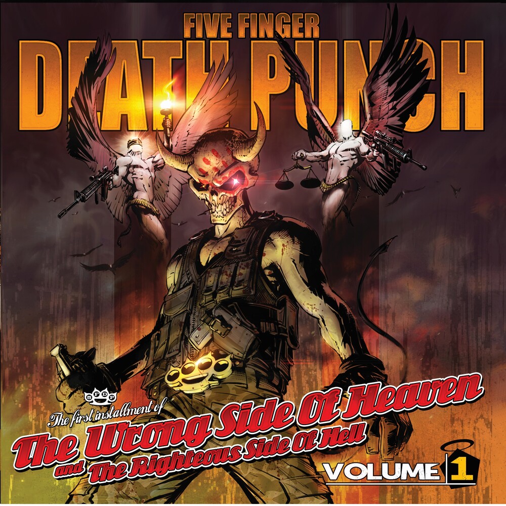 the album cover for Five Finger Death Punch - The Wrong Side Of Heaven And The Righteous Side Of Hell, Vol. 1 [2LP]