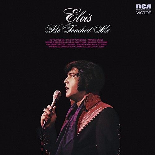 the album cover for Elvis Presley - He Touched Me [Limited Edition Translucent LP]