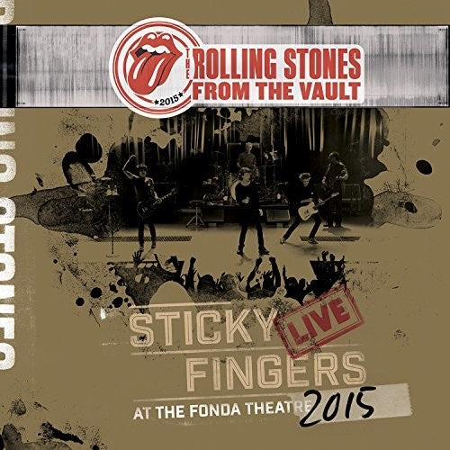the album cover for The Rolling Stones - From The Vault: Sticky Fingers Live at The Fonda Theatre 2015 [DVD/3LP]
