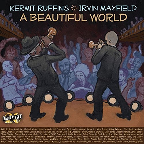 the album cover for Kermit Ruffins / Mayfield,Irvin - A Beautiful World