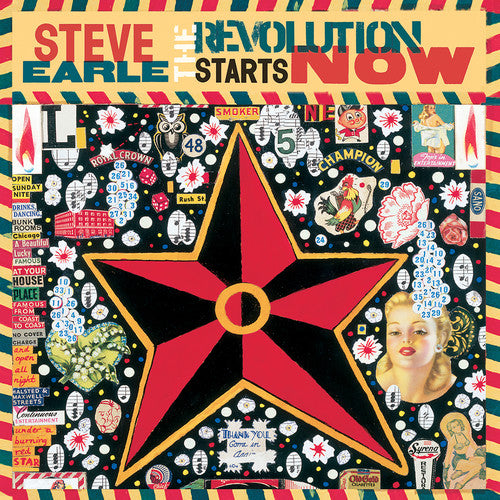 the album cover for Steve Earle - Revolution Starts Now