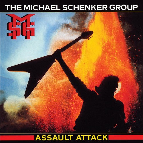 the album cover for Michael Schenker - Assault Attack