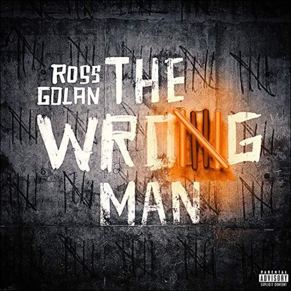 the album cover for Ross Golan - The Wrong Man [Translucent Orange 2LP]
