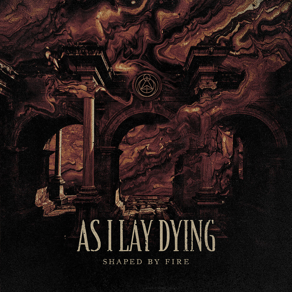 the album cover for As I Lay Dying - Shaped By Fire [Beer / Black Splatter LP]