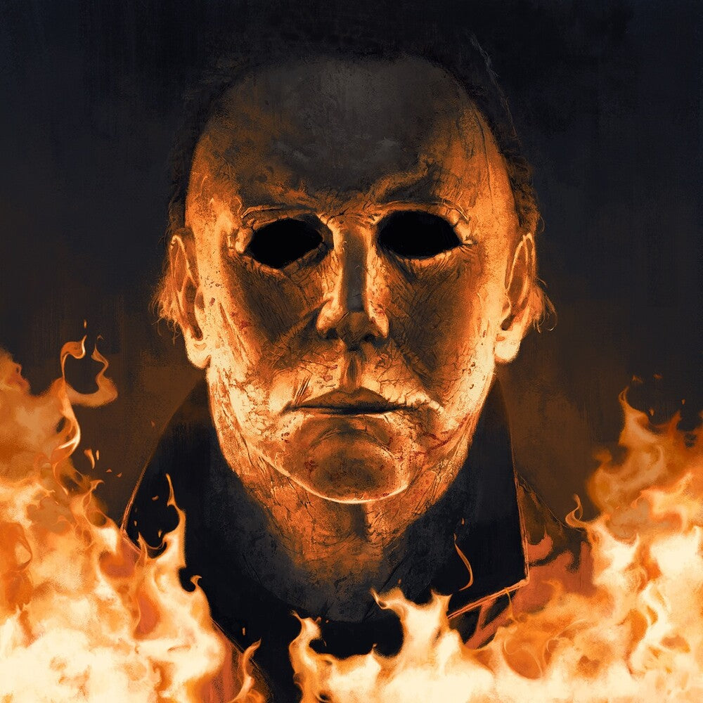 the album cover for John Carpenter - Halloween: Expanded Edition [Limited Edition Orange & Black LP]