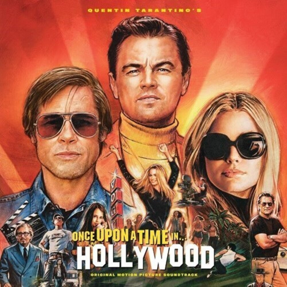 the album cover for Various Artists - Quentin Tarantino’s Once Upon a Time in Hollywood Original Motion Picture Soundtrack [Indie Exclusive Limited Edition Orange2LP]