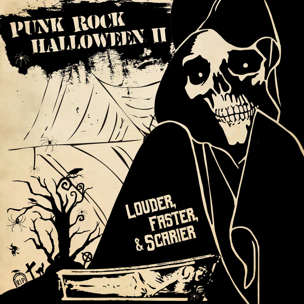 the album cover for Punk Rock Halloween - Punk Rock Halloween II - Louder Faster & Scarier / Various