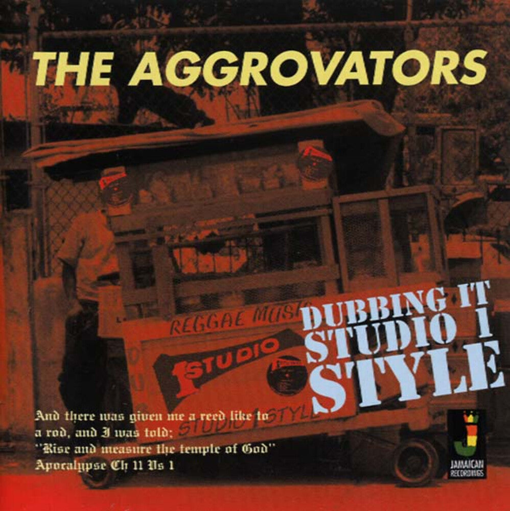 the album cover for Aggrovators - Dubbing It Studio 1 Style