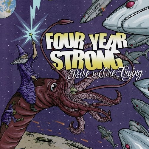 the album cover for Four Year Strong - Rise Or Die Trying: 10 Year Anniversary Edition [Limited Edition Purple LP]