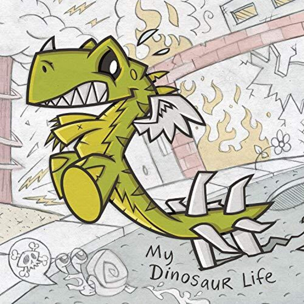 the album cover for Motion City Soundtrack - My Dinosaur Life
