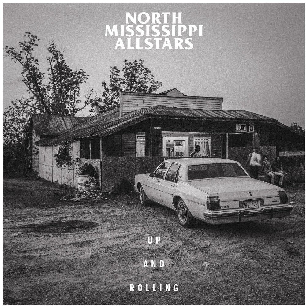 the album cover for North Mississippi Allstars - Up and Rolling [Indie Exclusive Limited Edition Black & White LP]