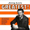 the album cover for Jerry Lee Lewis - Jerry Lee's Greatest [Indie Exclusive Limited Edition Orange & White LP]