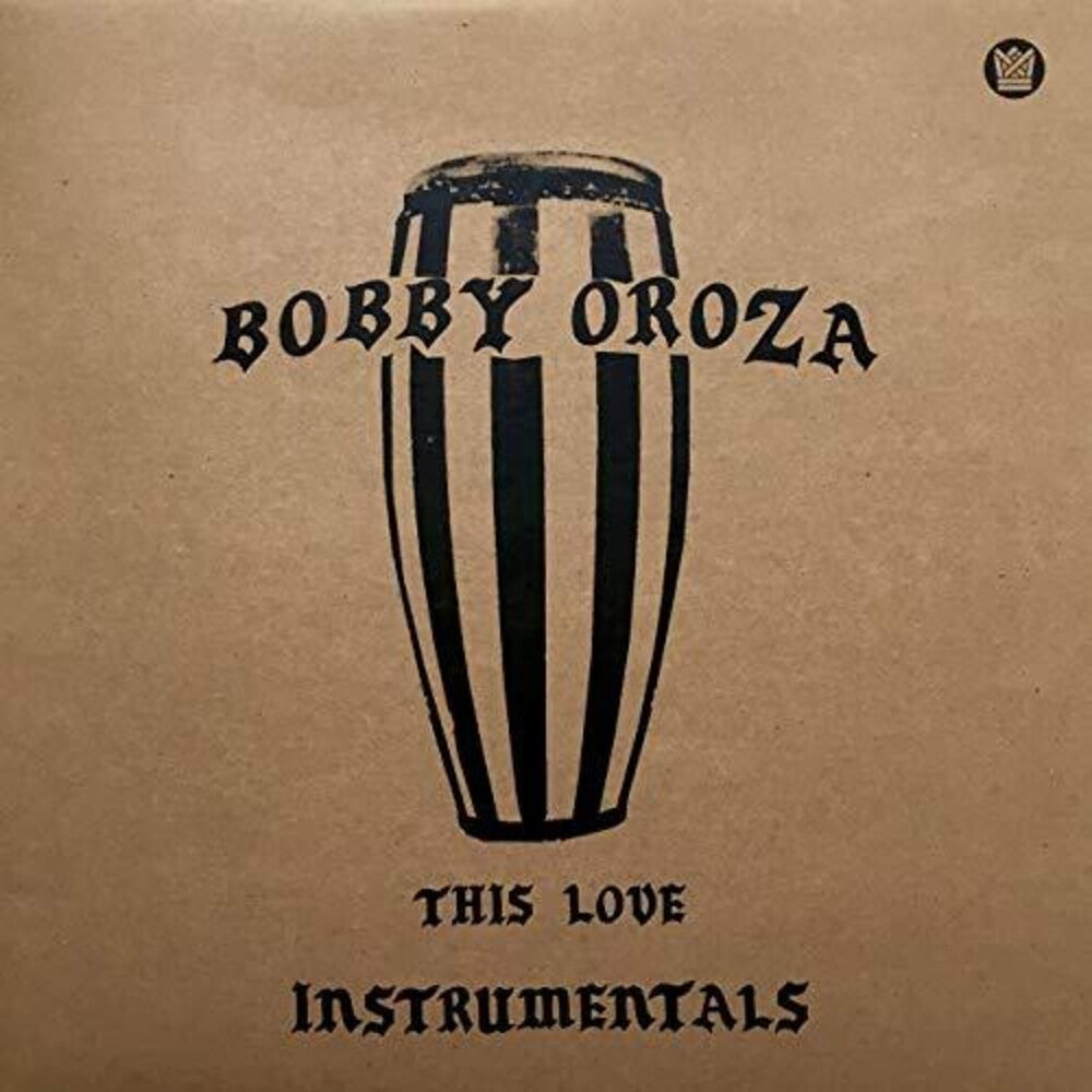 the album cover for Bobby Oroza - This Love Instrumentals (Color Vinyl) [Colored Vinyl] (Red)