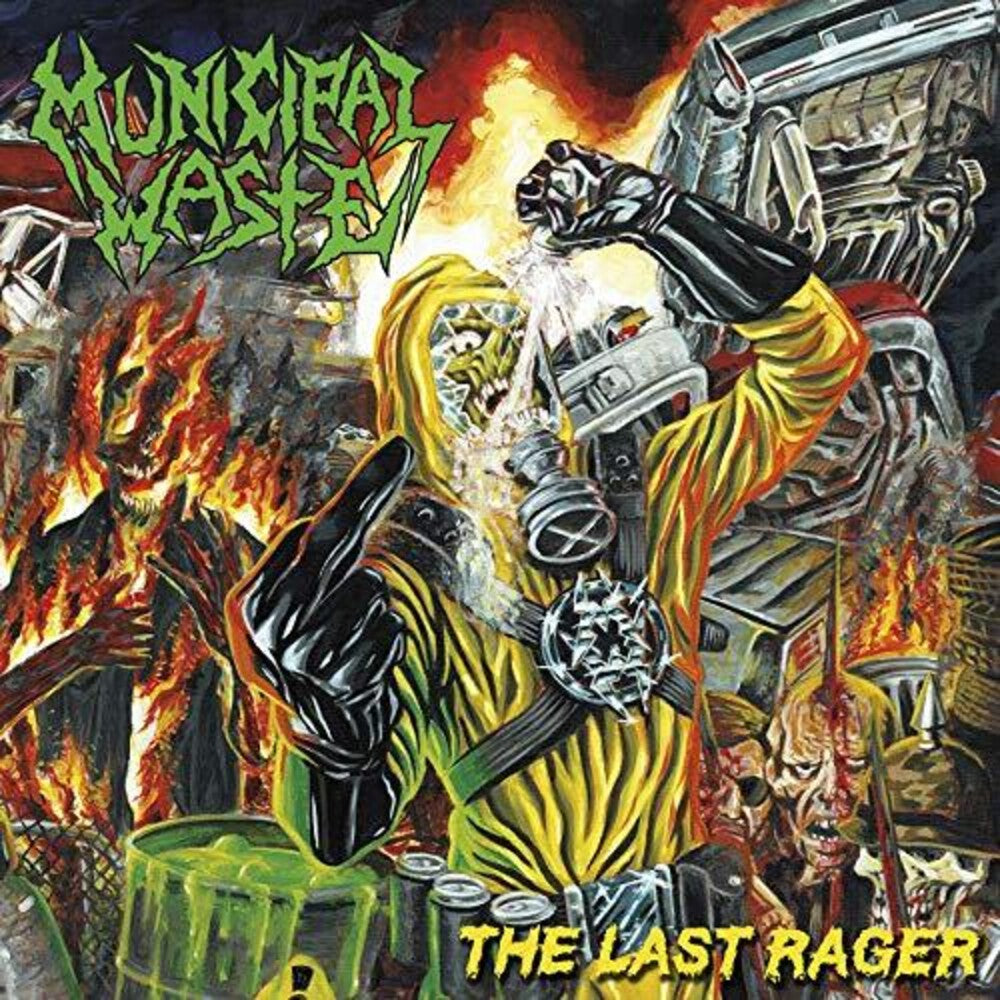 the album cover for Municipal Waste - Last Rager