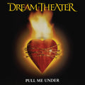 the album cover for Dream Theater - Pull Me Under [Rocktober 2019 Translucent Yellow Vinyl Single]