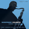 the album cover for Sonny Rollins - Saxophone Colossus (Blue) [Colored Vinyl] [Limited Edition] [Indie Exclusive]