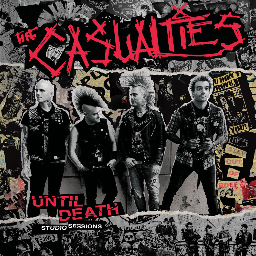 the album cover for Casualties - Until Death - Studio Sessions