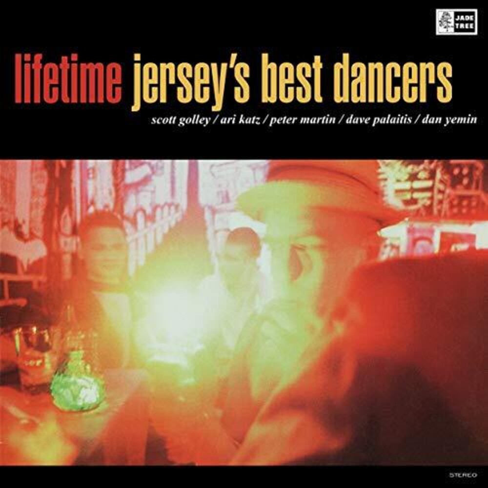 the album cover for Lifetime - Jersey’s Best Dancers [Limited Edition Translucent Clear w/Black Smoke LP]