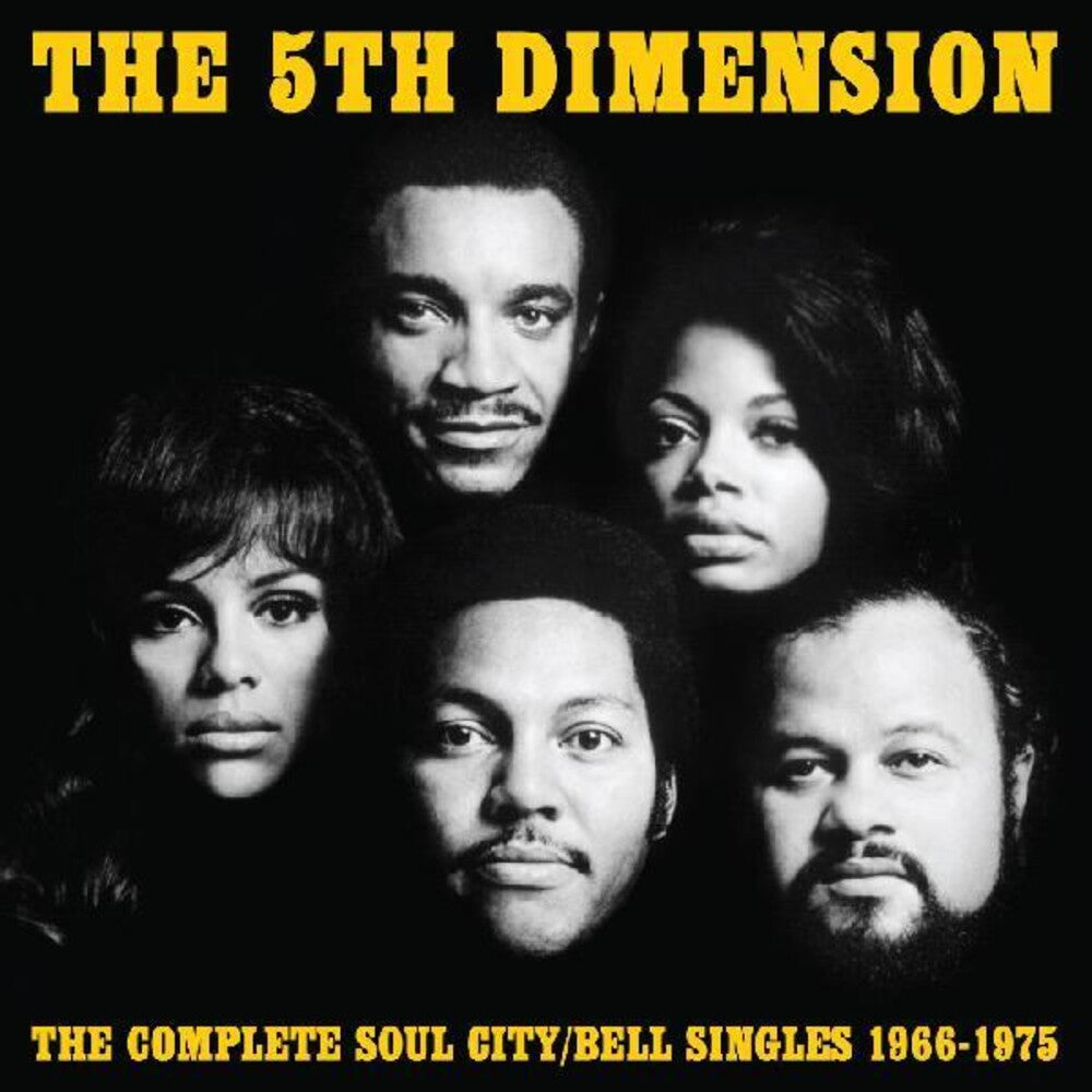 the album cover for 5th Dimension - Complete Soul City / Bell Singles 1966-1975