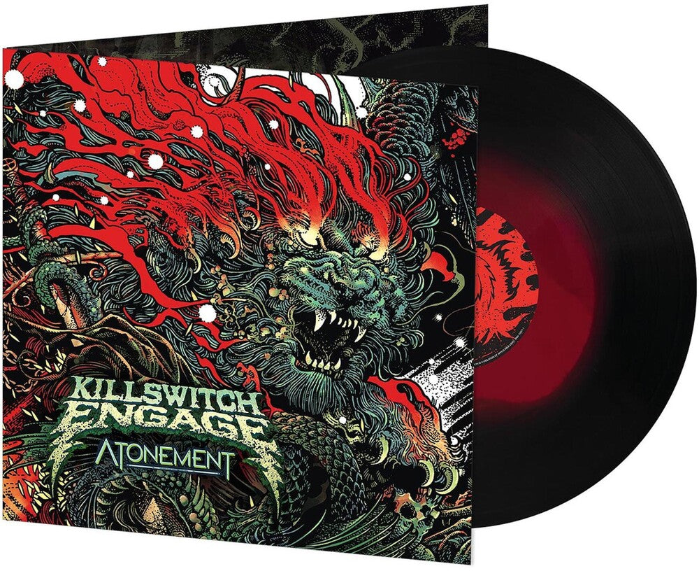 the album cover for Killswitch Engage - Atonement [Red In Black Haze LP]