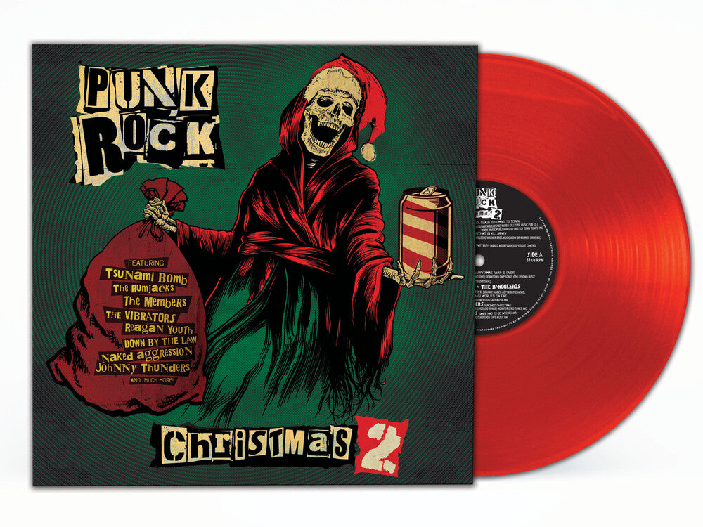 the album cover for Punk Rock Christmas 2 / Various Colv Red - Punk Rock Christmas 2 / Various [Colored Vinyl] (Red)