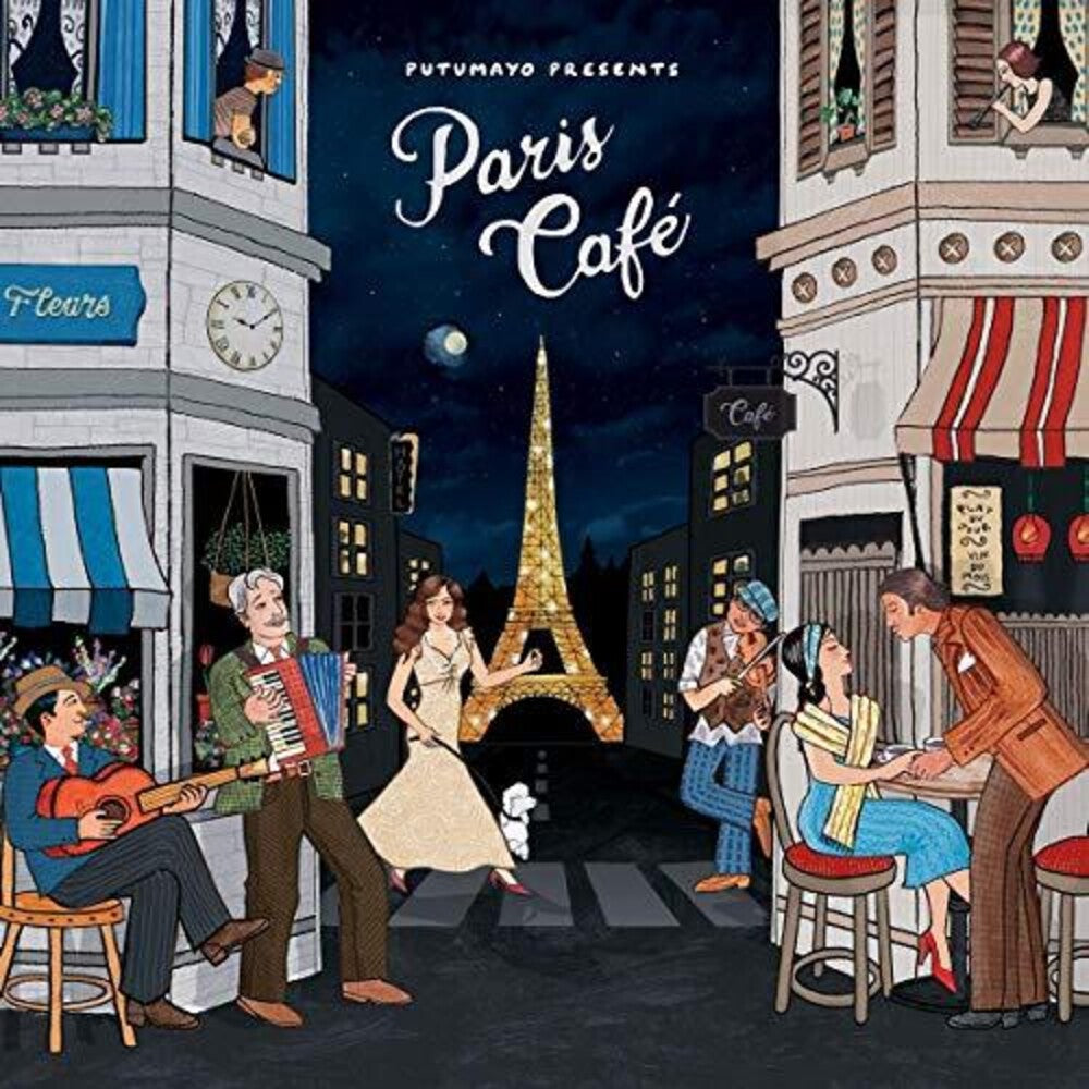 the album cover for Putumayo Presents - Paris Cafe