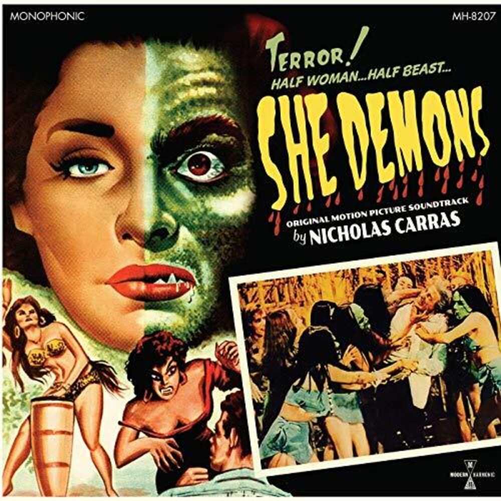 the album cover for Nicholas Carras - She Demons (Original Motion Picture Soundtrack)