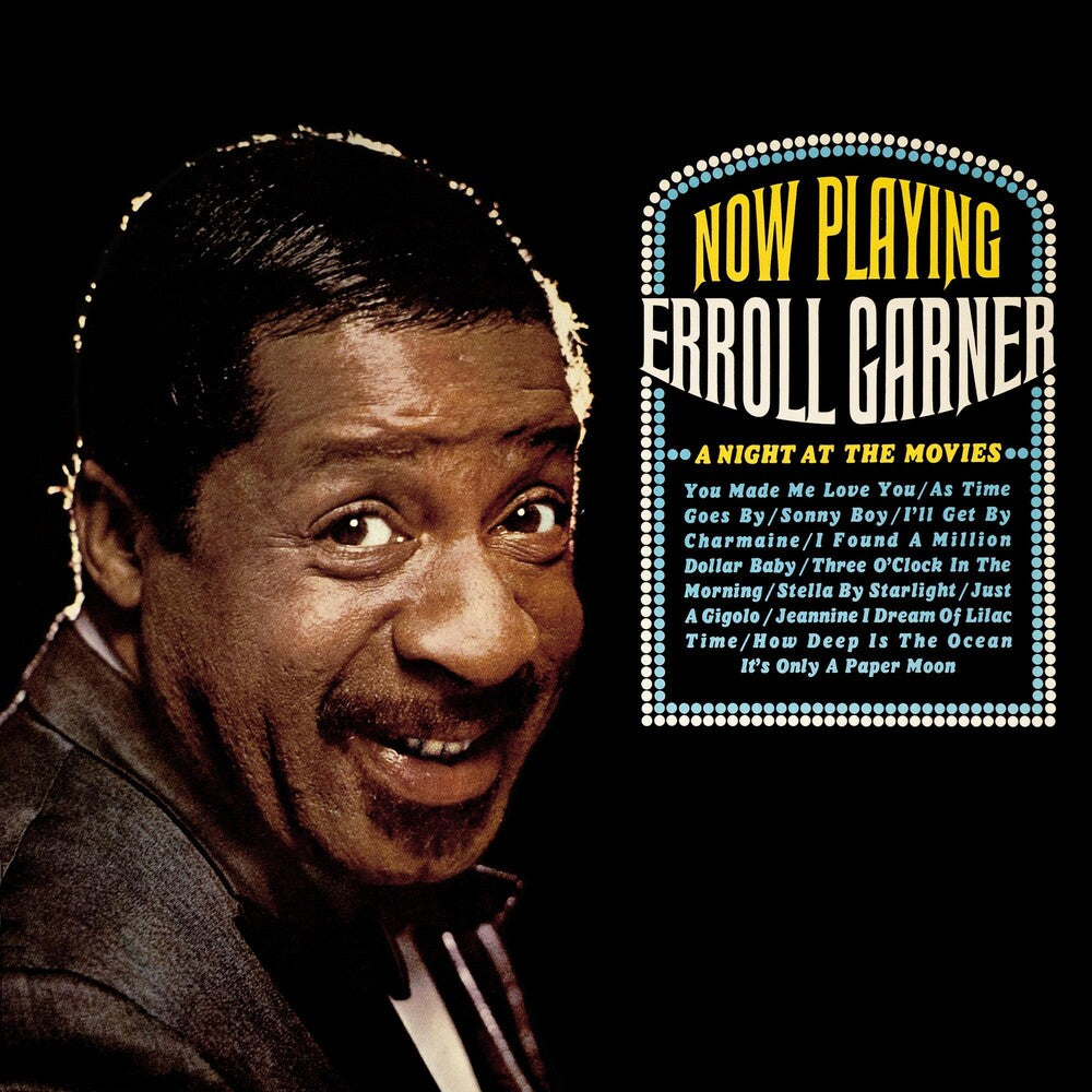 the album cover for Erroll Garner - Now Playing: A Night At The Movies (Octave Remastered Series)