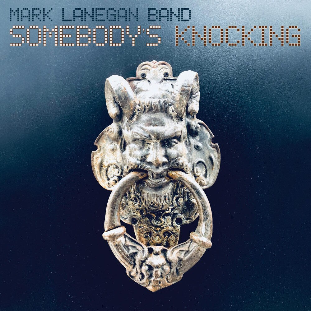 the album cover for Mark Lanegan - Somebody's Knocking