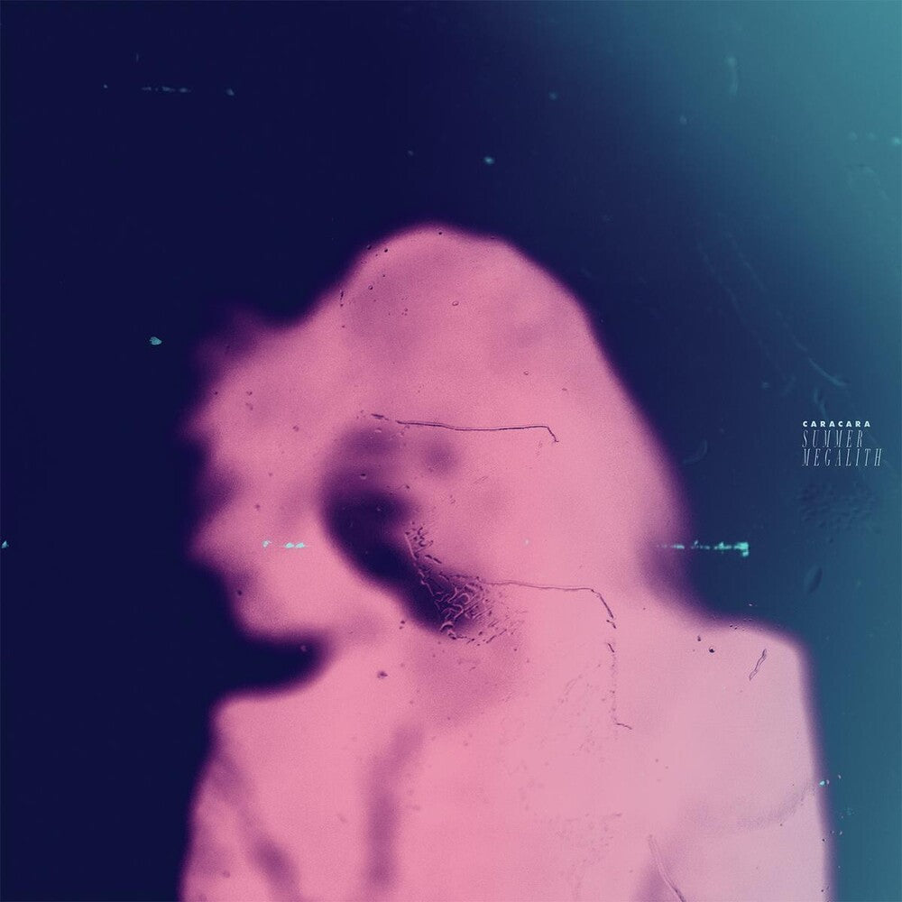 the album cover for Caracara - Summer Megalith [Blue/Pink Split w/ Pink Splatter LP]
