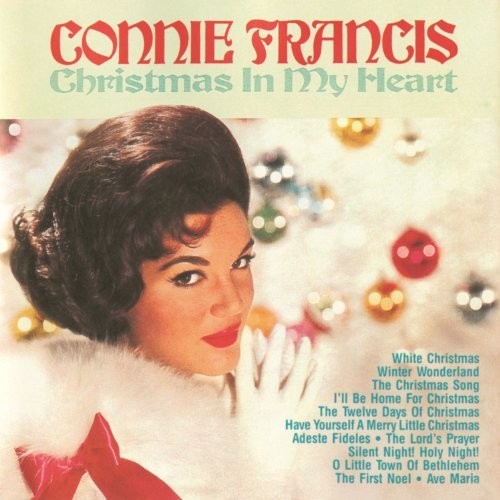 the album cover for Connie Francis - Christmas In My Heart