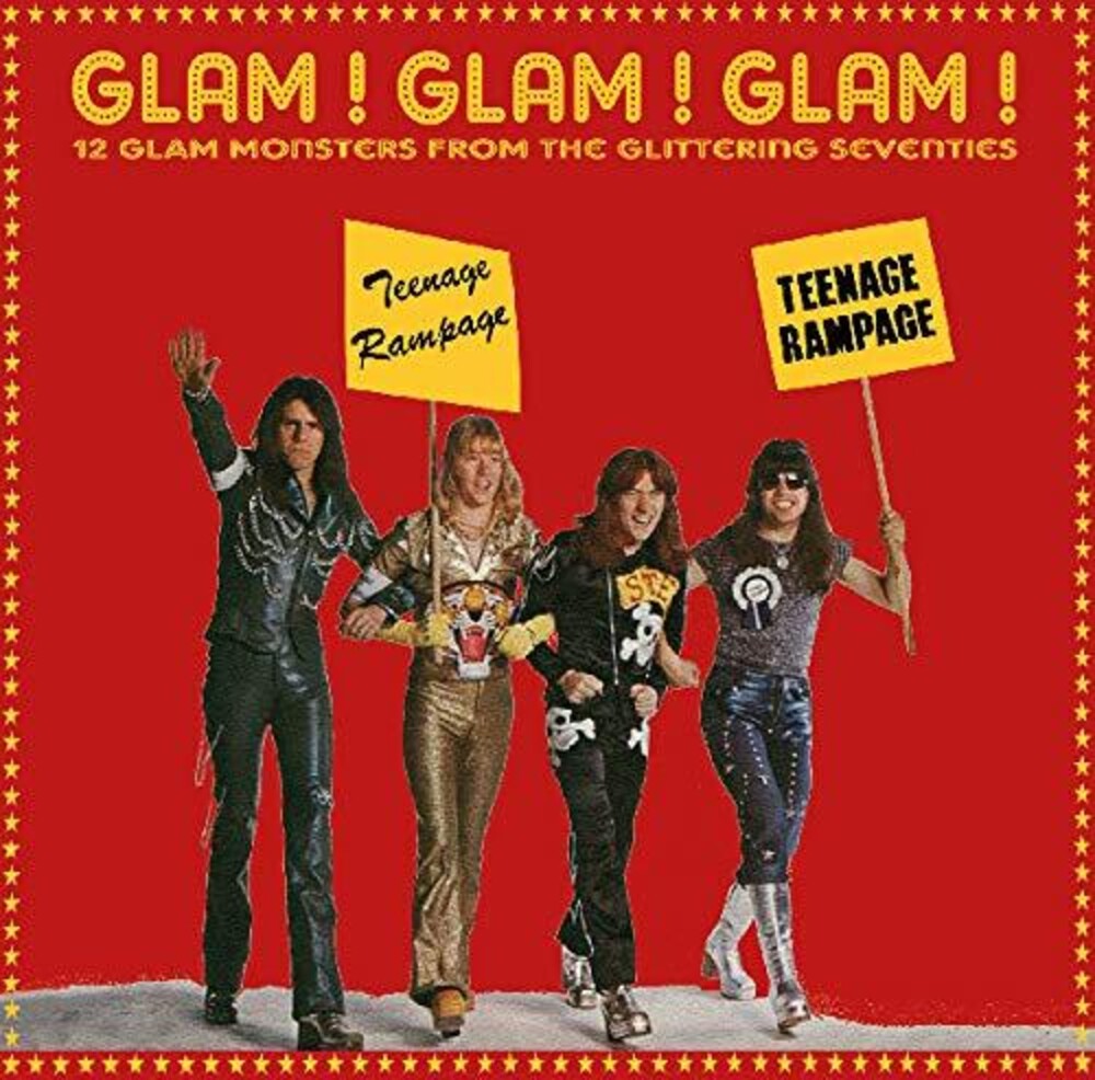 the album cover for Glam Glam Glam 12 Glam Monsters Seventies / Var - Glam Glam Glam: 12 Glam Monsters From the Glittering Seventies(Various Artists)