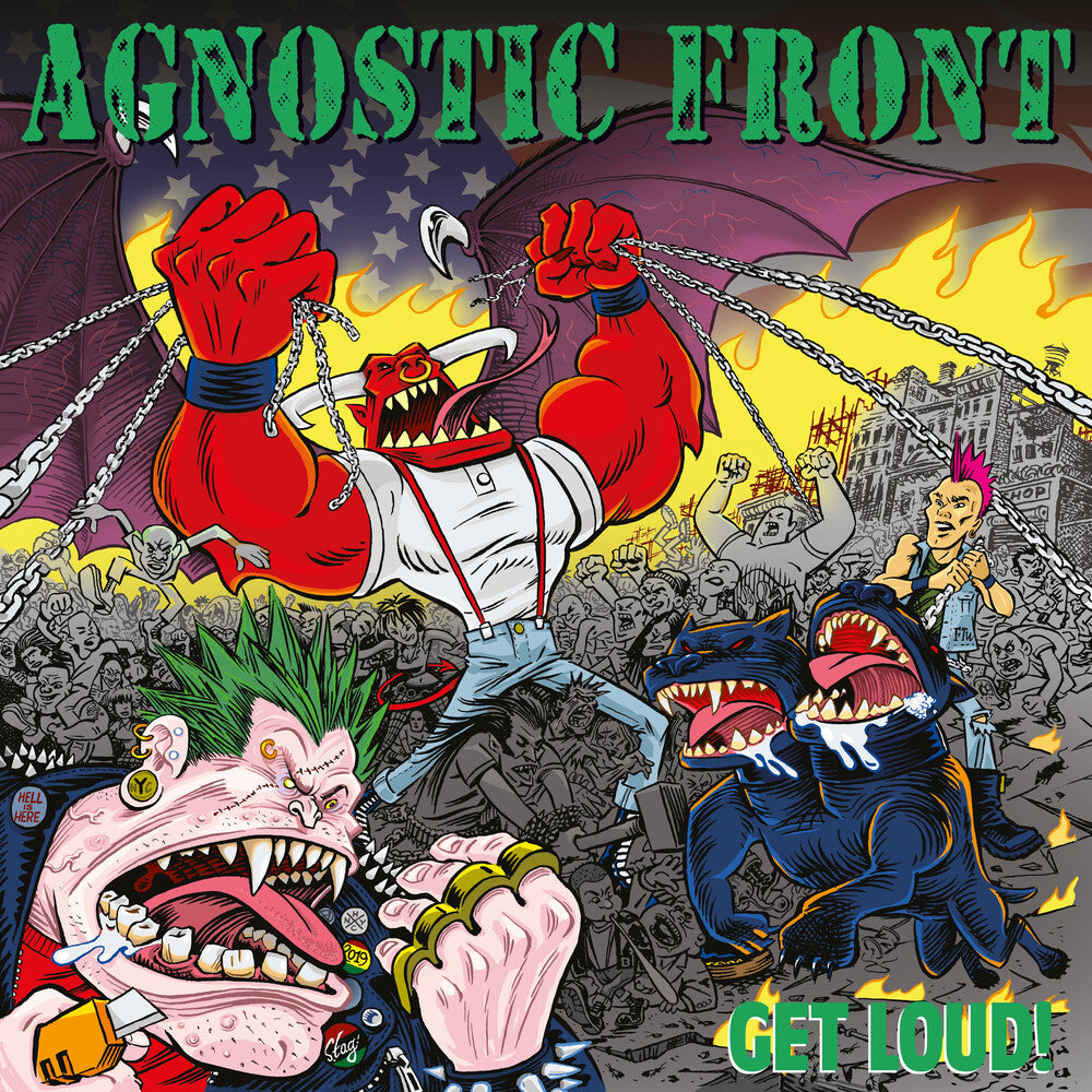 the album cover for Agnostic Front - Get Loud! [Red LP]