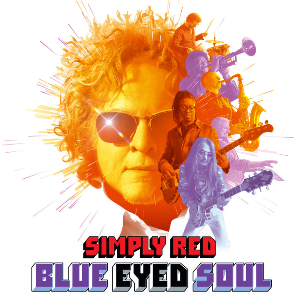 the album cover for Simply Red - Blue Eyed Soul [Deluxe]