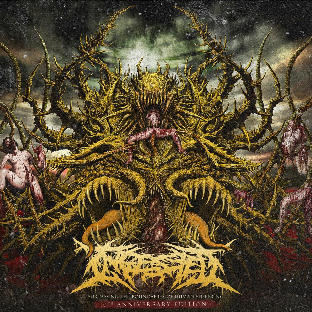 the album cover for Ingested - Surpassing The Boundaries Of Human Suffering
