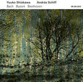 the album cover for Shiokawa / Schiff - Violin Sonatas (Bach Beethoven Busoni)