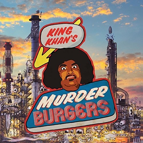 the album cover for King Khan - Murder Burgers