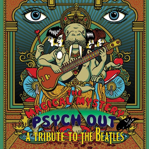 the album cover for Magical Mystery Psych Out - Tribute To The Beatles - The Magical Mystery Psych Out - A Tribute To The Beatles / Various