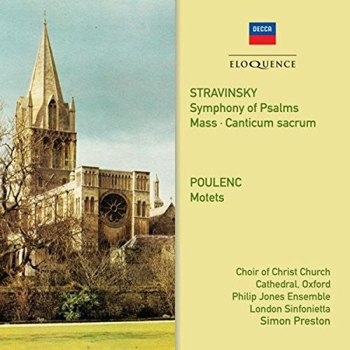the album cover for Simon Preston - Stravinsky / Poulenc: Choral Works