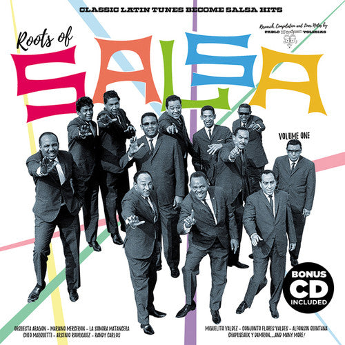 the album cover for Classic Latin Tunes Become Salsa Hits / Var W/Cd - Roots Of Salsa Volume 1: Classic Latin Tunes Become Salsa Hits(Various Artists)