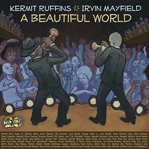 the album cover for Kermit Ruffins / Mayfield,Irvin - A Beautiful World