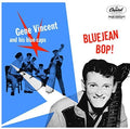 the album cover for Gene Vincent & His Blue Caps - Blue Jean Bop [Reissue]