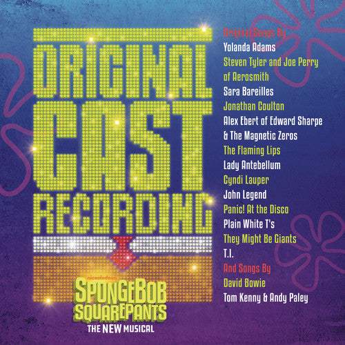 the album cover for Spongebob Squarepants - SpongeBob SquarePants, The New Musical (Original Cast Recording) [2 Yellow LP]