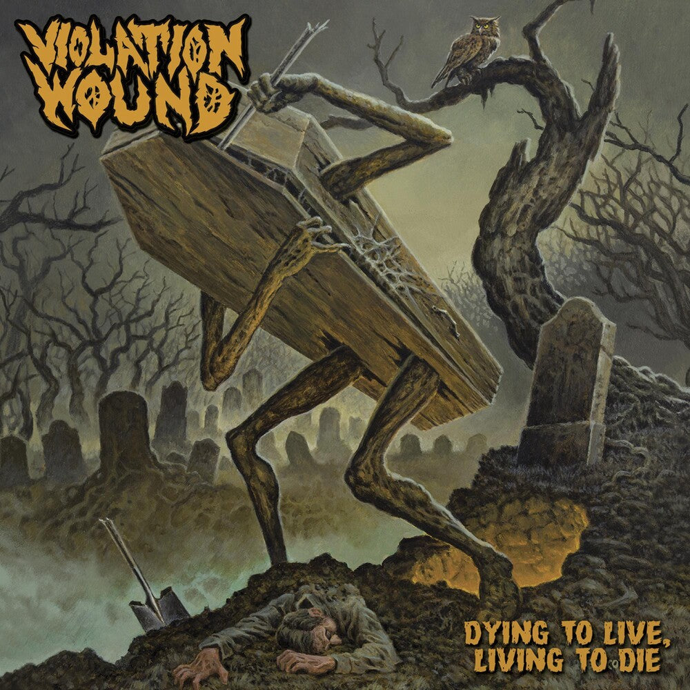 the album cover for Violation Wound - Dying To Live, Living To Die