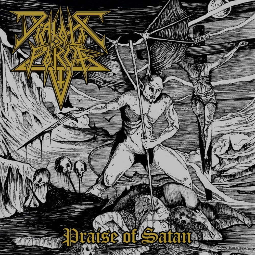 the album cover for Diabolic Force - Praise Of Satan