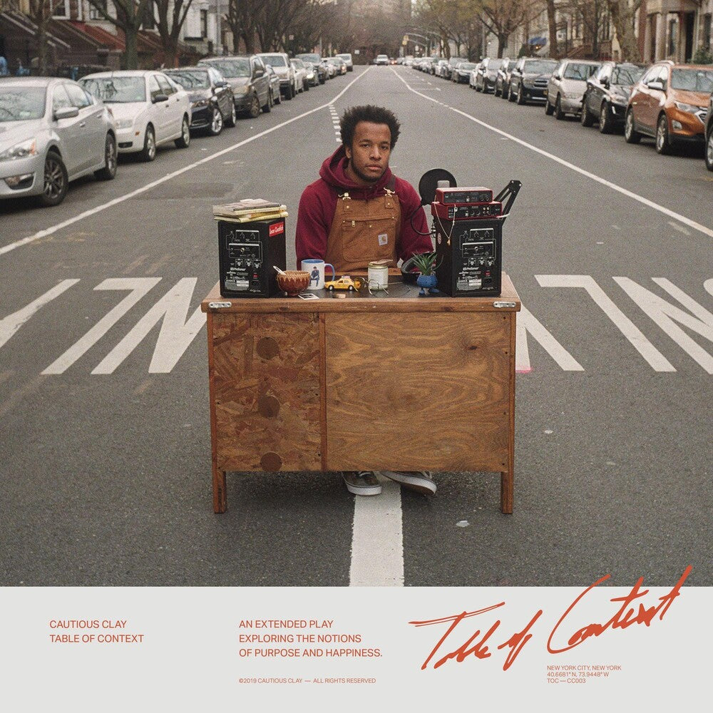 the album cover for Cautious Clay - Table Of Context