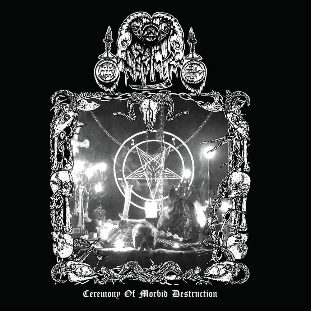 the album cover for Goathammer - Ceremony Of Morbid Destruction