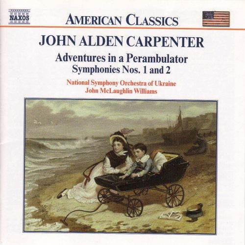 the album cover for J.A. Carpenter - Adventures in a Perambulator / Symphonies 1 & 2