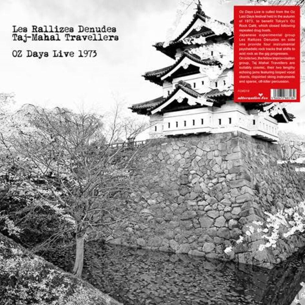 the album cover for Rallizes Denudes & Taj Mahal Travellers - Oz Days Live 1973