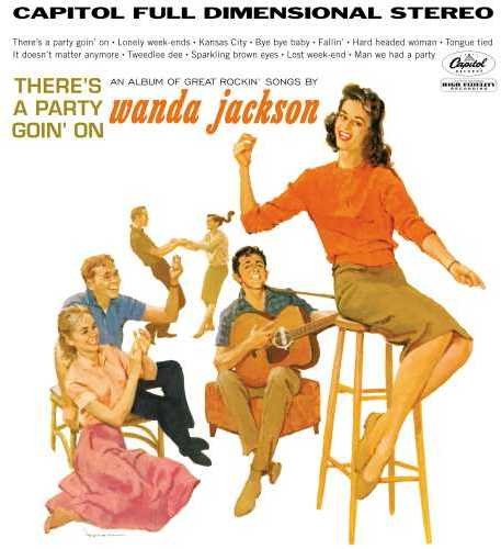 the album cover for Wanda Jackson - There's A Party Goin' On